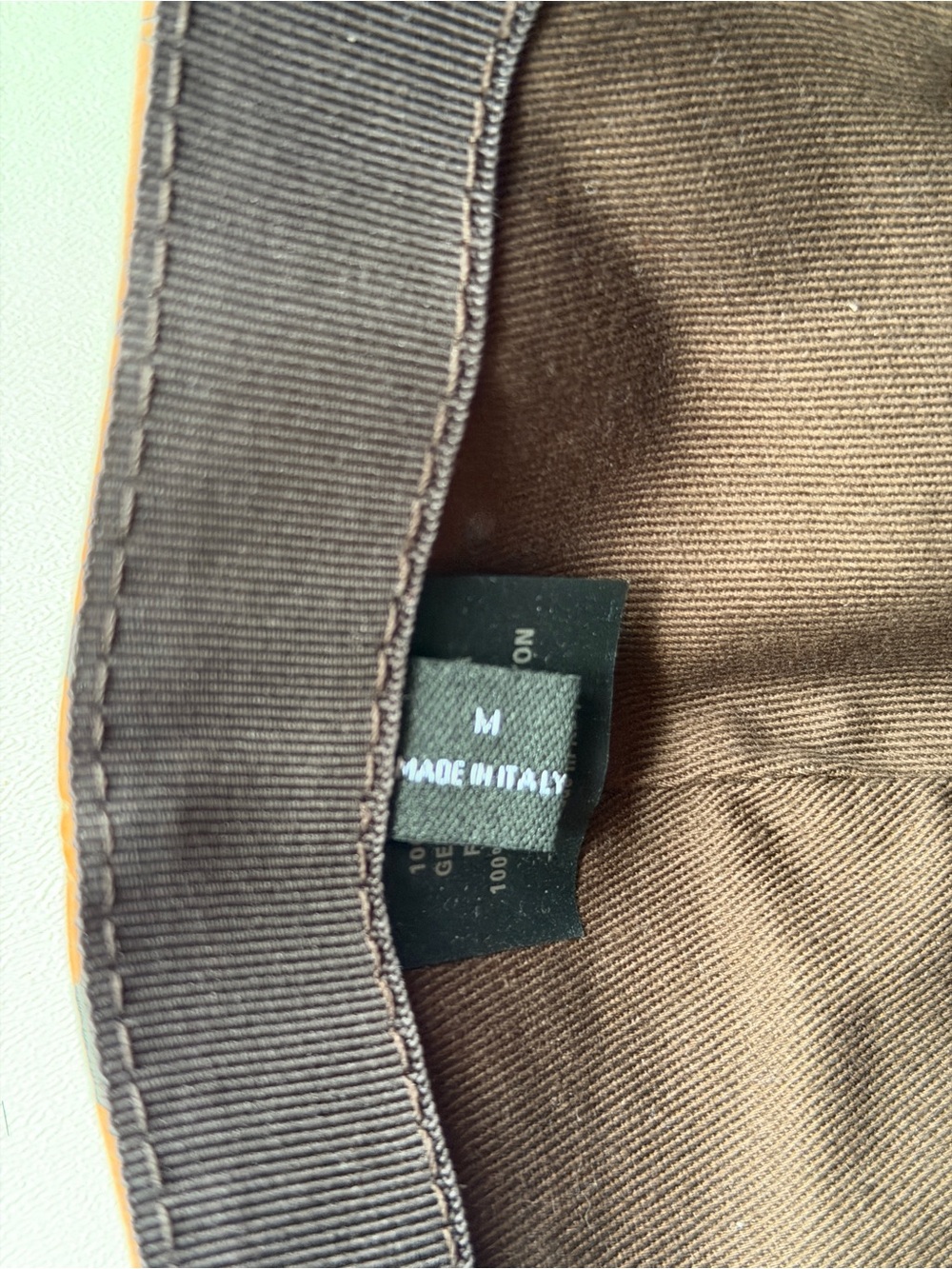 MCM Brown Monogram Leather Cap Genuine Leather Made in Italy - Picture 8 of 11